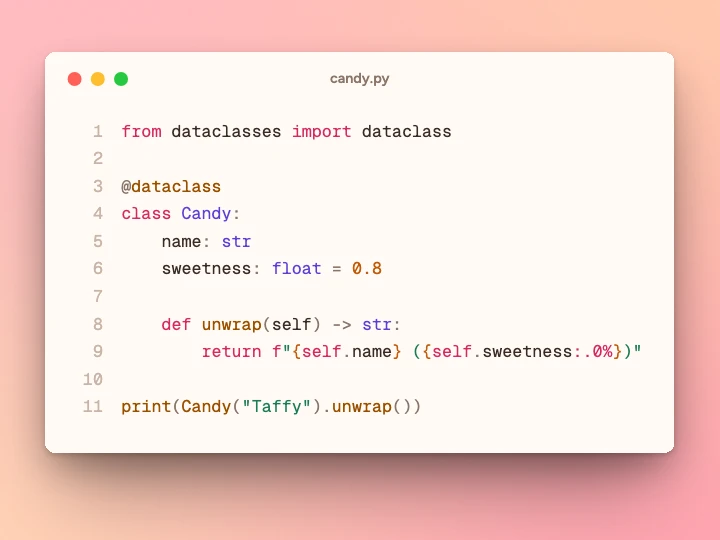 Sherbet style example